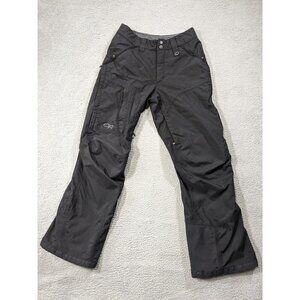 OR Outdoor Research Snow Pants Small Recco Pertec Shield Snowboard Ski Black